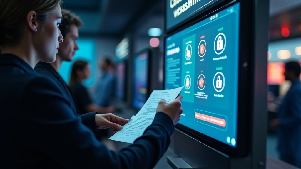 Account verification documents beside a casino cashier